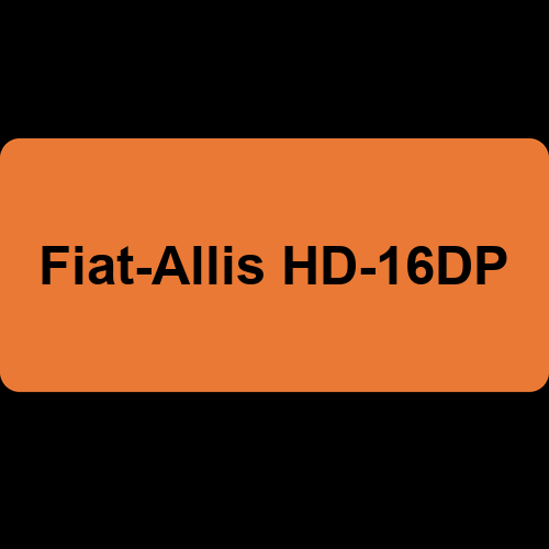 Fiat-Allis HD-16DP
